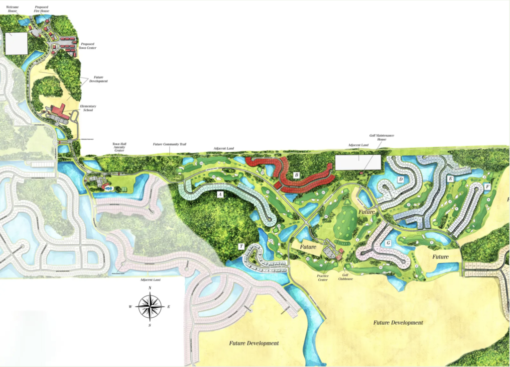 River Hall Country Club Site Map
